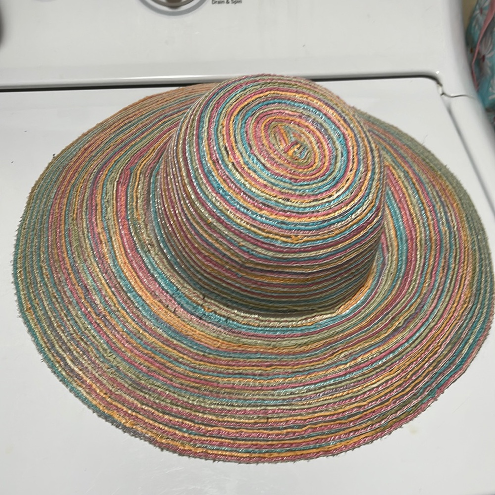 Colorful beach hat
